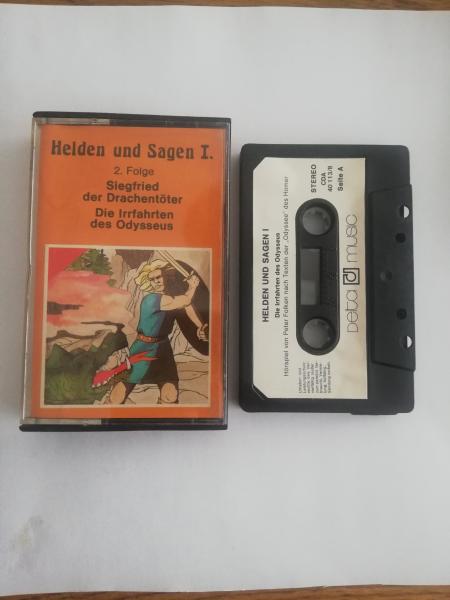 Helden und Sagen I Folge 2 Siegfried der Drachentöter/Die Irrfahrten des Odysseus Schwarz mit Weißen Aufkleber CDA 40113/2 Delta Helden und Sagen I Folge 2 Siegfried der Drachentöter/Die Irrfahrten des Odysseus Schwarz mit Weißen Aufkleber CDA 40113/2 Delta